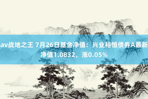 av战地之王 7月26日基金净值：兴业裕恒债券A最新净值1.0832，涨0.05%