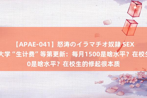 【APAE-041】怒涛のイラマチオ奴隷 SEXコレクション 大学“生计费”等第更新：每月1500是啥水平？在校生的修起很本质