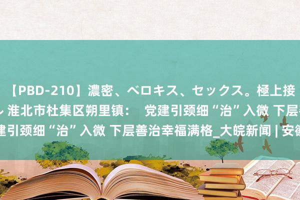 【PBD-210】濃密、ベロキス、セックス。極上接吻性交 8時間スペシャル 淮北市杜集区朔里镇：  党建引颈细“治”入微 下层善治幸福满格_大皖新闻 | 安徽网