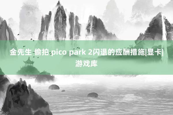 金先生 偷拍 pico park 2闪退的应酬措施|显卡|游戏库